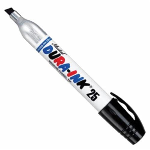 Markal® 96223 Dura-Ink® 25 King Size Permanent Ink Marker, 1/8 to 1/4 in Chisel Tip, Fiber Tip, Black